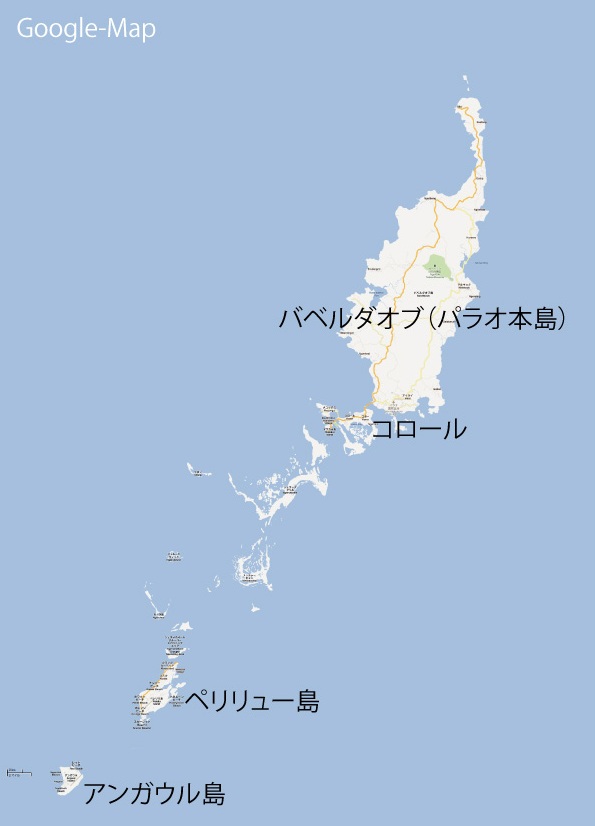 パラオ地図